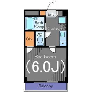 ボヌール南麻布【5階】の間取り