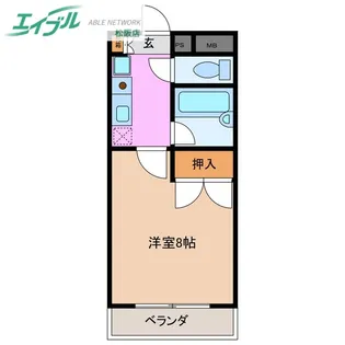 ナイスセブンあつみ【4階】の間取り