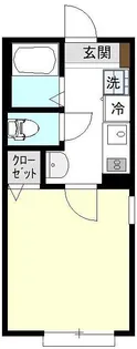 ルミエール六実【2階】の間取り