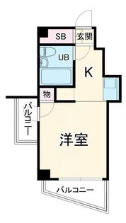スカイコート横浜平沼【6階】の間取り