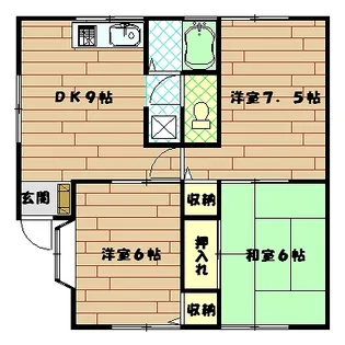 ハーミテージ舟倉【1階】の間取り
