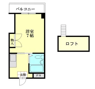 クイーンズピア枚方【3階】の間取り