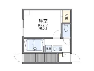 レオパレスSperanza赤坂【1階】の間取り