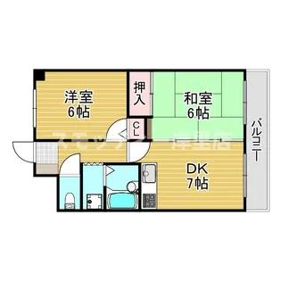 シャルマンコーポネイビー【2階】の間取り