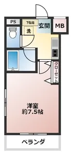 アポテッケン鳴尾【4階】の間取り