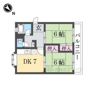 第2ネオコーポ杉田【2階】の間取り