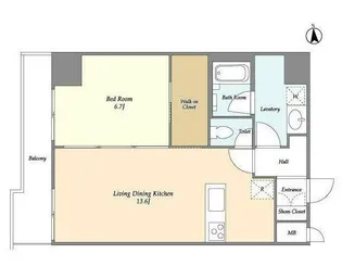 ザ・グローヴ浅草【7階】の間取り