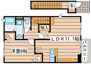 フルール中山【2階】の間取り