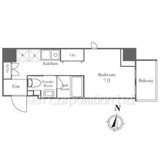 KN RESIDENCE TSURUMI【10階】の間取り