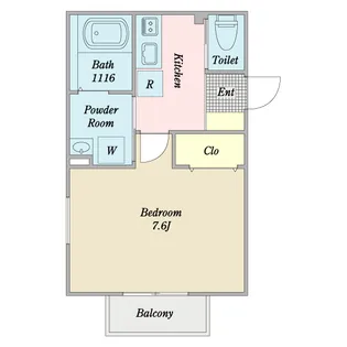 Lien八乙女【2階】の間取り