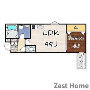 (仮称)La-Crea潮江【2階】の間取り