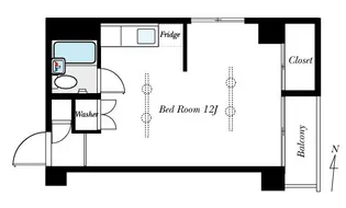 カーサ第二渋谷【3階】の間取り