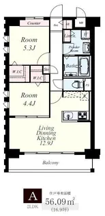 エルグランド博多【10階】の間取り