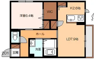 グラン・ブルーK【2階】の間取り