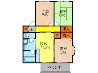 サンシャイン緑丘【1階】の間取り