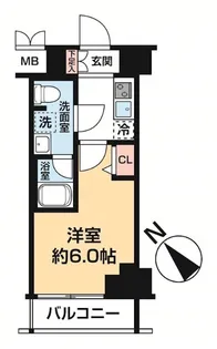 LUMEED横濱末吉町【8階】の間取り