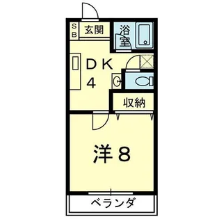 メゾンパルジュ【1階】の間取り
