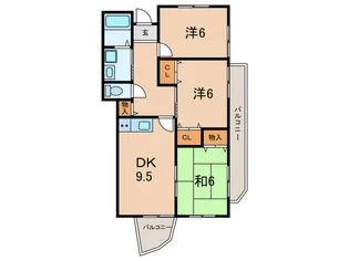 モンテ・ヴィラ【1階】の間取り