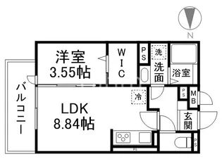 メルヴェーユ【2階】の間取り