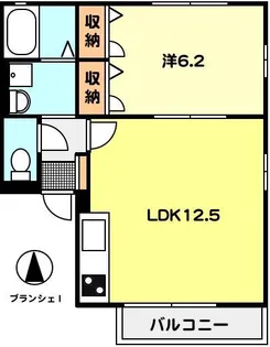 T-net ブランシェI【1階】の間取り