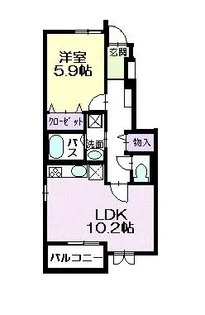 プロムナード【1階】の間取り