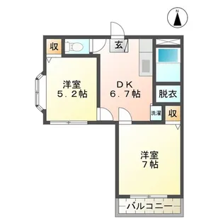エトワール【1階】の間取り
