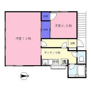 シャンブルレーヴIII【2階】の間取り