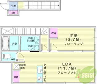 il mio campo 2【1階】の間取り