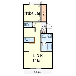 マンション東岡【3階】の間取り