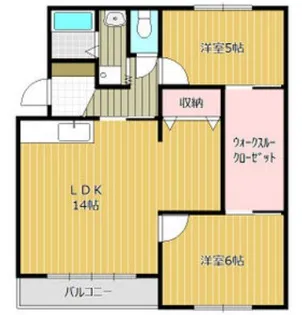川崎マンション【3階】の間取り