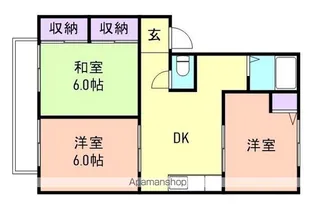 メゾン雑賀【1階】の間取り