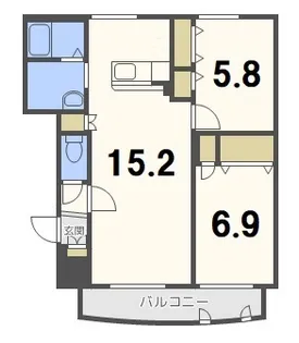 プレミール東札幌【4階】の間取り