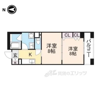 パインフィールド洛東【2階】の間取り