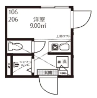 スマイエ北新宿の間取り