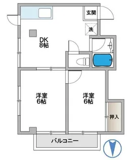 志賀パレスビル【3階】の間取り