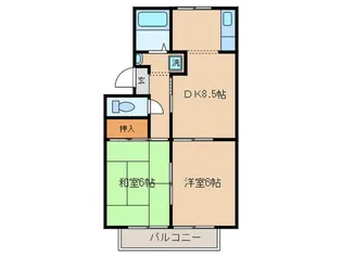 ニュ-シティ-寛【1階】の間取り