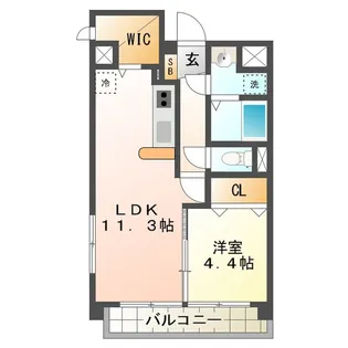 シンフォニー半田【4階】の間取り