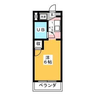 ハイツミヤケ【1階】の間取り