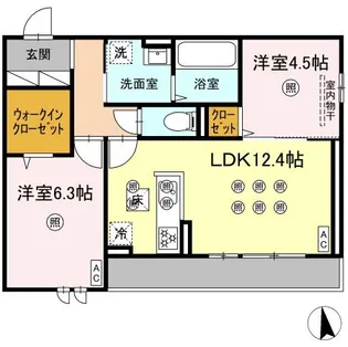 アネックスV【1階】の間取り