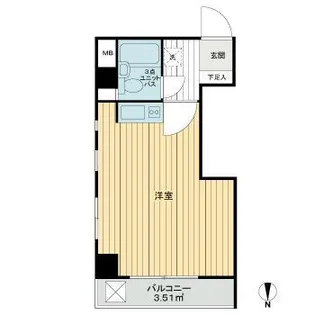 ハイツ錦糸町【2階】の間取り