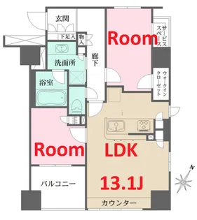 BELISTA横浜弐番館【5階】の間取り