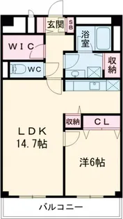 コーポエバーグリーン【1階】の間取り