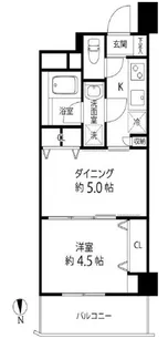 Duo Stage白金高輪【4階】の間取り