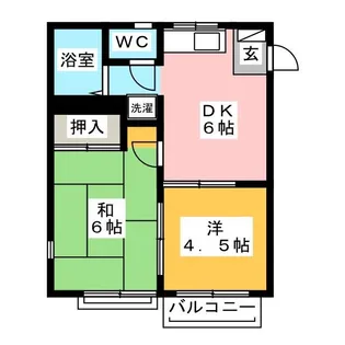 エステートピア高橋【2階】の間取り