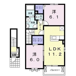 サニーヒル北山【2階】の間取り
