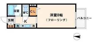 ソレーユ箕面【1階】の間取り