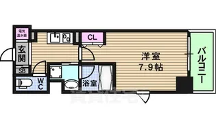 クローバー・ビュー上本町【3階】の間取り