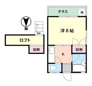 第二山崎ハイツ【1階】の間取り