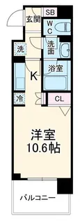 ドゥーエ横濱台町【7階】の間取り