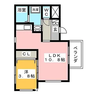 LaBala井尻【3階】の間取り